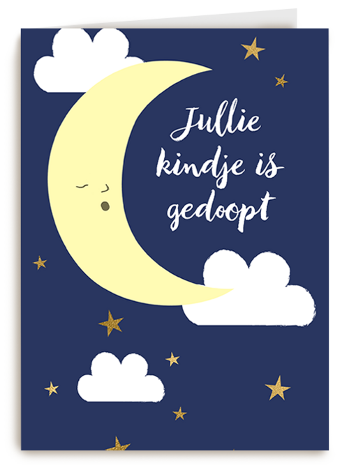 Je kindje is gedoopt Maan