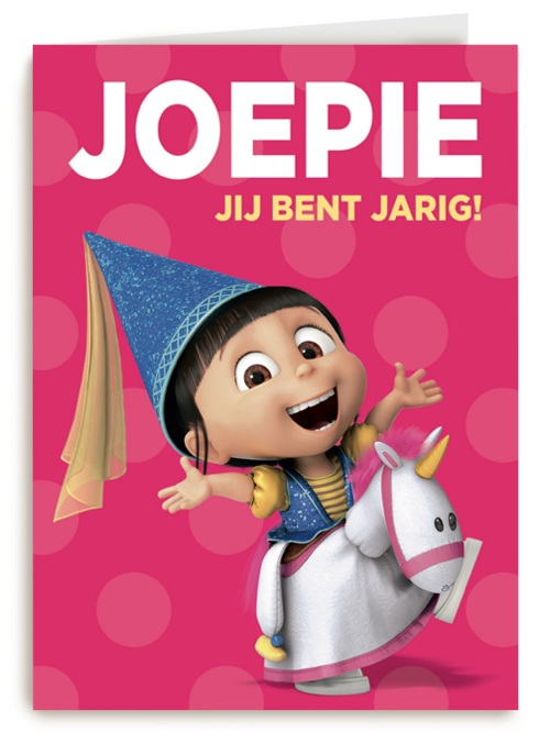minions joepie jij bent jarig agnes