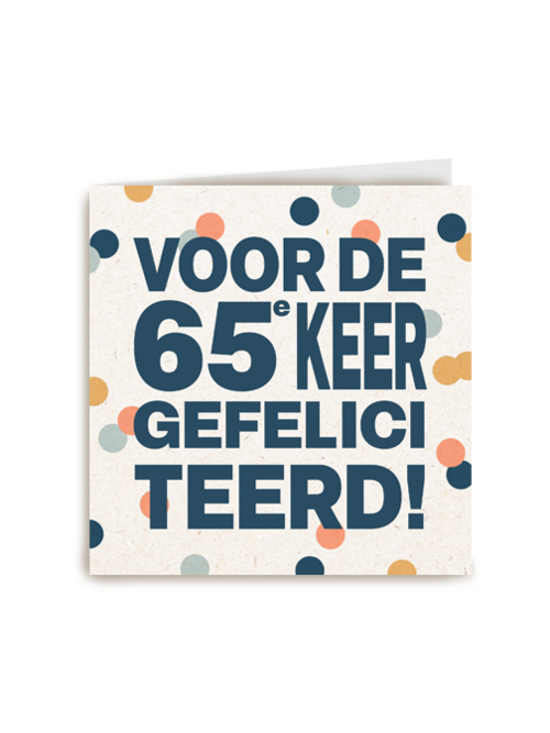 Voor de 65e keer gefeliciteerd