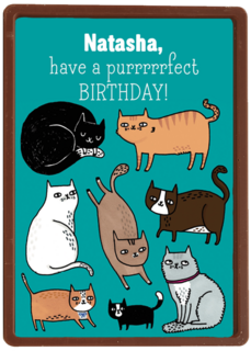 verjaardag vrouw grappig have a purrrrfect birthday