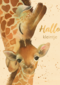 geboorte hallo kleintje giraffe