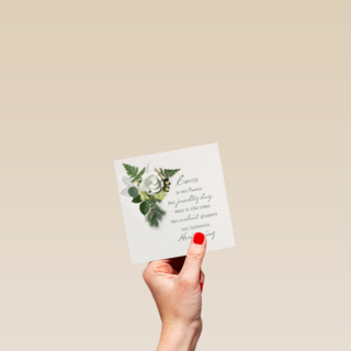 kerstkaart boeket