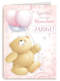 beer met ballon jarig