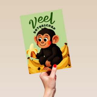 Beterschap Aap Met Bananen