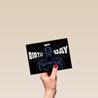 verjaardag kaart darth vader happy bday