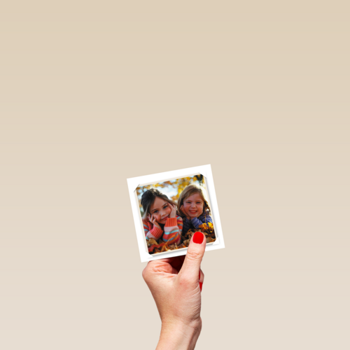 fotokaart enkel vierkant witte rand