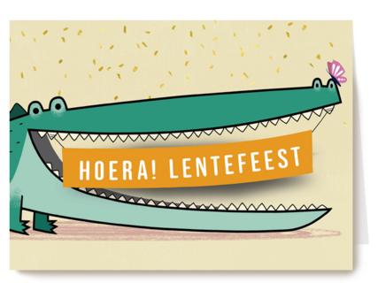 Hoera Lentefeest krokodil