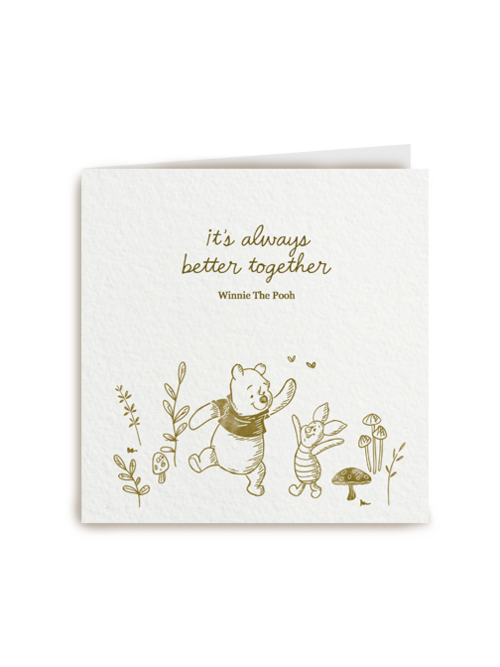 Vriendschapskaart Winnie de Poeh en Knorretje