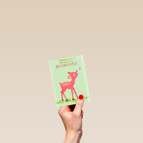geboorte dochter hertje vlinder gefeliciteerd