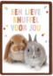 konijntjes een lieve knuffel voor jou