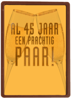 Al 45 jaar een prachtig paar