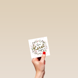 kerstkrans met goudglitter