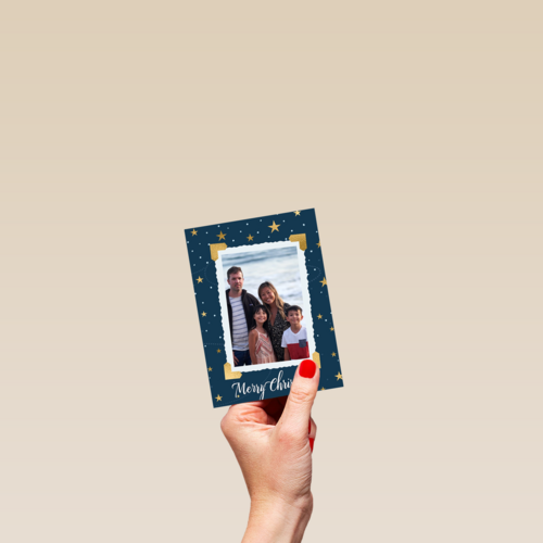 kerstkaart fotokaart hoekjes