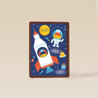 hoera jarig ruimte raket