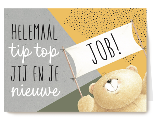 Kaart Hallmark | Nieuwe Baan | Forever Friends Helemaal Tip Top Jij En Je Nieuwe Job
