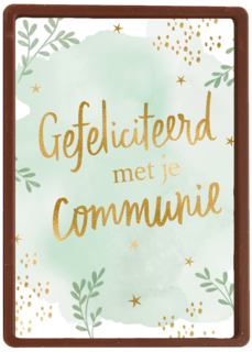 Gefeliciteerd met je communie Groen