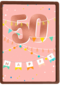 Verjaardagskaart happy 50