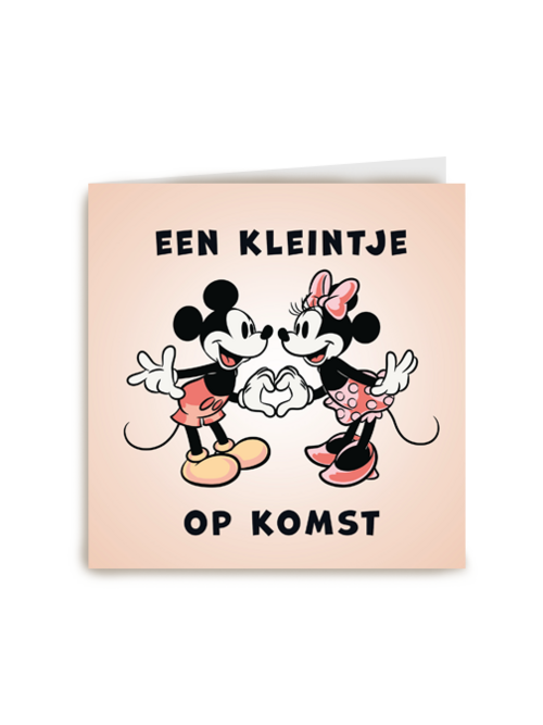 Een kleintjte op komst Mickey en Minnie Mouse