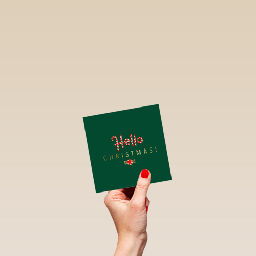 Kerstkaart Hello Christmas