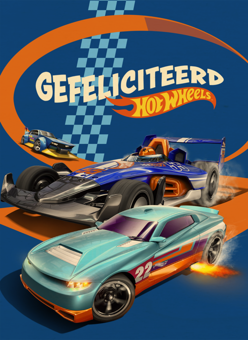 Houten Kaart Verjaardagskaarten | Hotwheels Gefeliciteerd