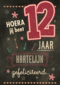 verjaardag leeftijden krijtbord 12