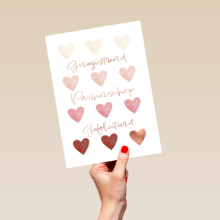 Love Story Harten Geregistreerd partnerschap