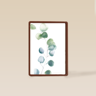 blanco condoleancekaart met plant