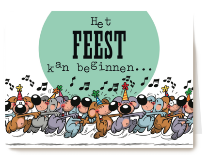 funny mail het feest kan beginnen