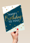 Verjaardagskaart man hip Happy Bday to you