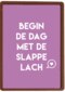 sporta op kamp kaart begin de dag met de slappe lach