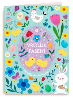 Pasen kaart vrolijk Pasen Ylva Svensson