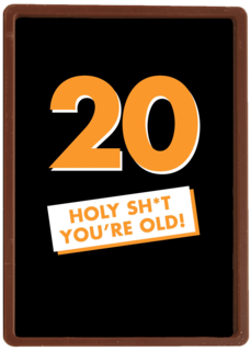 verjaardagskaart man 20 holy shit you are old