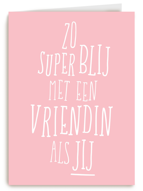 Kaart Hallmark | Vriendschap Valentijn | Valentijnskaart Vriendschap Zo Superblij Met Een Vriendin Als Jij
