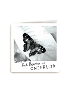 polaroid kaart het leven zo oneerlijk
