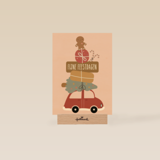 Fijne feestdagen auto Eef Lillemor