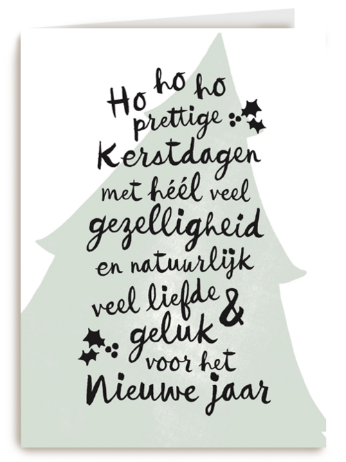kerstboom tekst hip