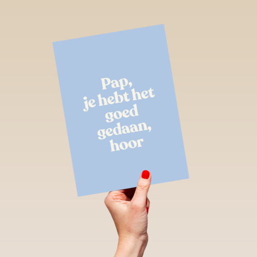vaderdag kaart andc pap goed gedaan hoor
