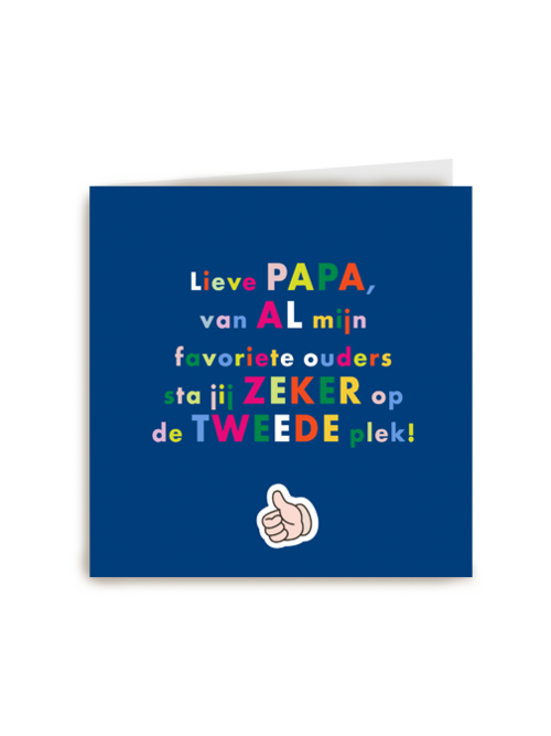 Lieve papa favoriete ouder twee