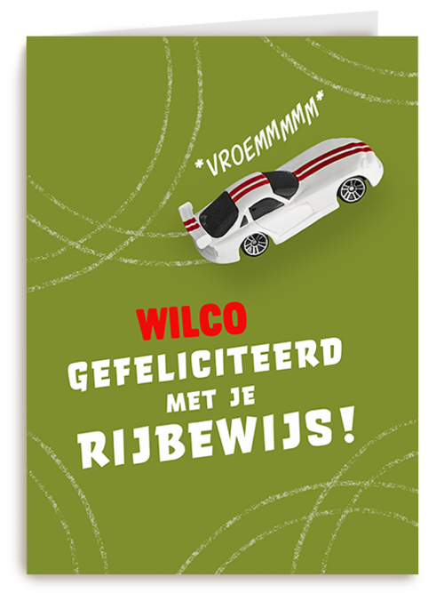 Kaart Hallmark | Rijbewijs | Rijbewijs Kaart Gefeliciteerd Met Naam