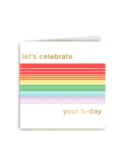 verjaardag kaart stijlvol let us celebrate your birthday