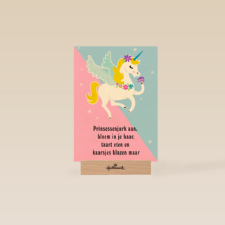 unicorn prinsessenjurk aan