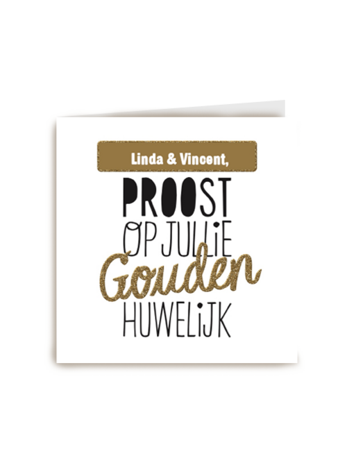 jubileum goud 50 proost op jullie gouden huwelijk