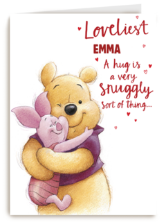 Valentijnskaart Pooh A hug