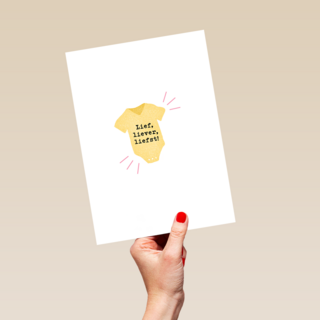 Geboortefelicitatie lief liever liefst