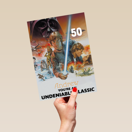verjaardag kaart man star wars classics