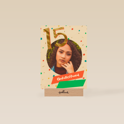 Gefeliciteerd 15 jaar fotokaart