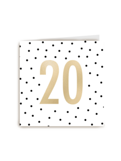 gouden 20 met stippen