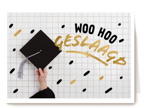 Kaart Hallmark | Diploma | Geslaagd Kaart Woo Hoo Geslaagd