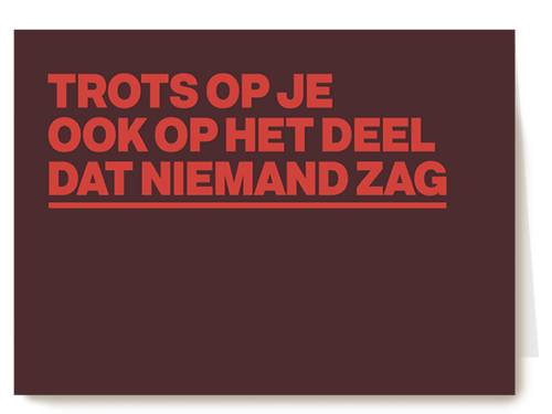 Kaart | Hallmark | Compliment | &C trots op ook op het deel dat niemand zag