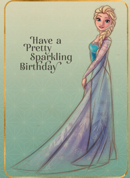 Elsa kaart have a pretty sparkling birthday
